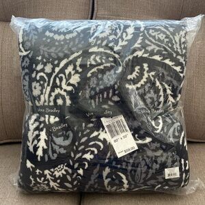 Vera Bradley Throw Blanket Paisley Noir